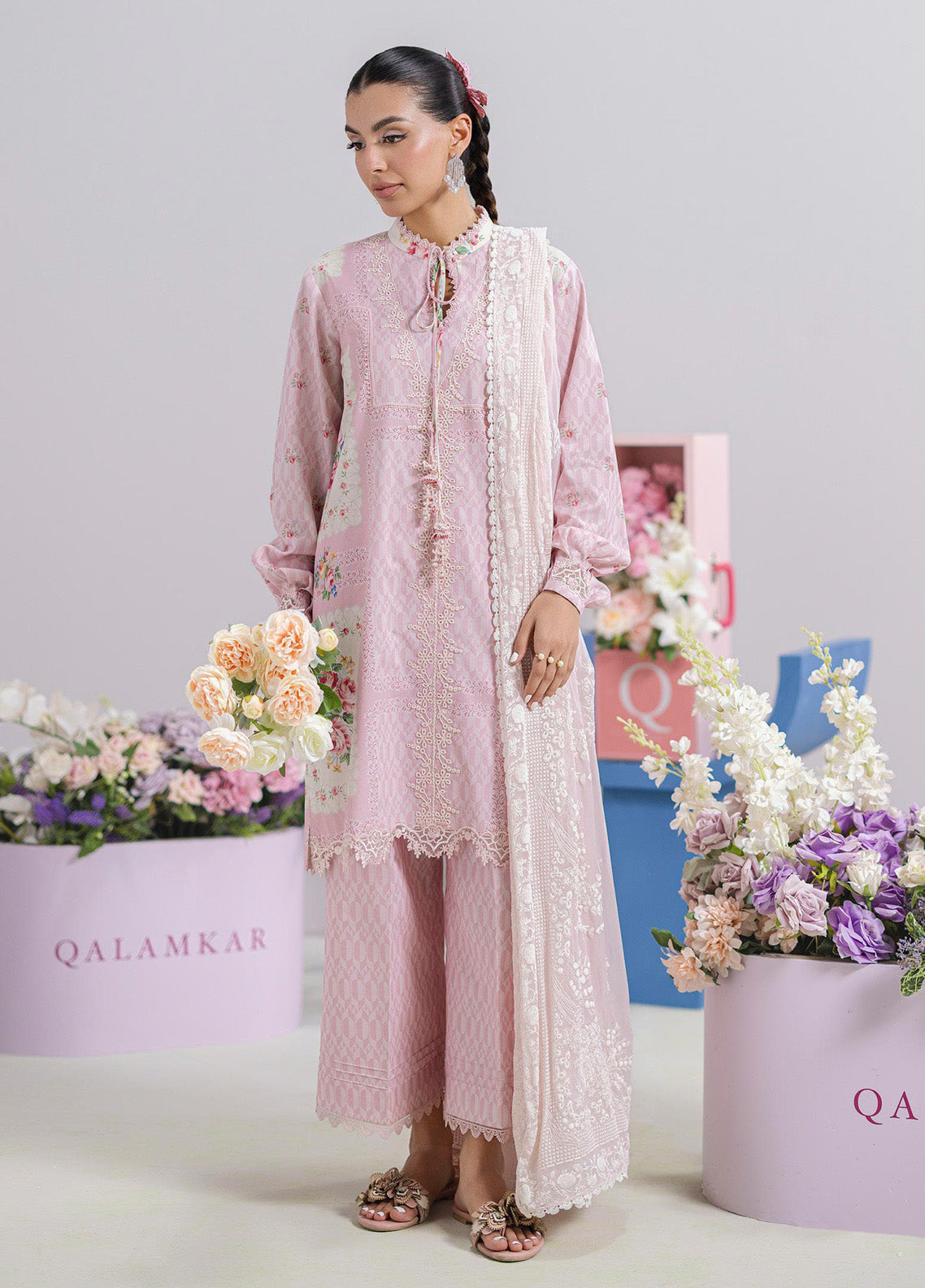 QPrints By Qalamkar Embroidered Lawn 3 Piece Unstitched Suit QLM25QP D-EM-02B KIRA QPrints By Qalamkar Embroidered Lawn 3 Piece Unstitched Suit QLM25QP D-EM-02B KIRA