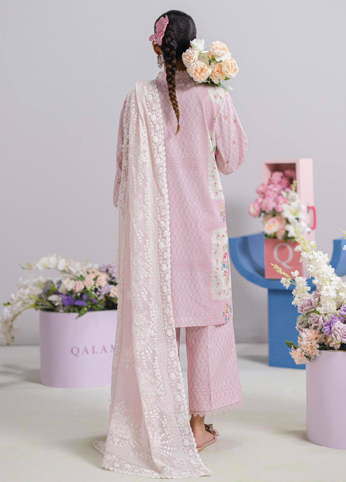 QPrints By Qalamkar Embroidered Lawn 3 Piece Unstitched Suit QLM25QP D-EM-02B KIRA QPrints By Qalamkar Embroidered Lawn 3 Piece Unstitched Suit QLM25QP D-EM-02B KIRA