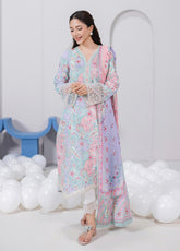 QPrints By Qalamkar Embroidered Lawn 3 Piece Unstitched Suit QLM25QP D-EM-03A JADE