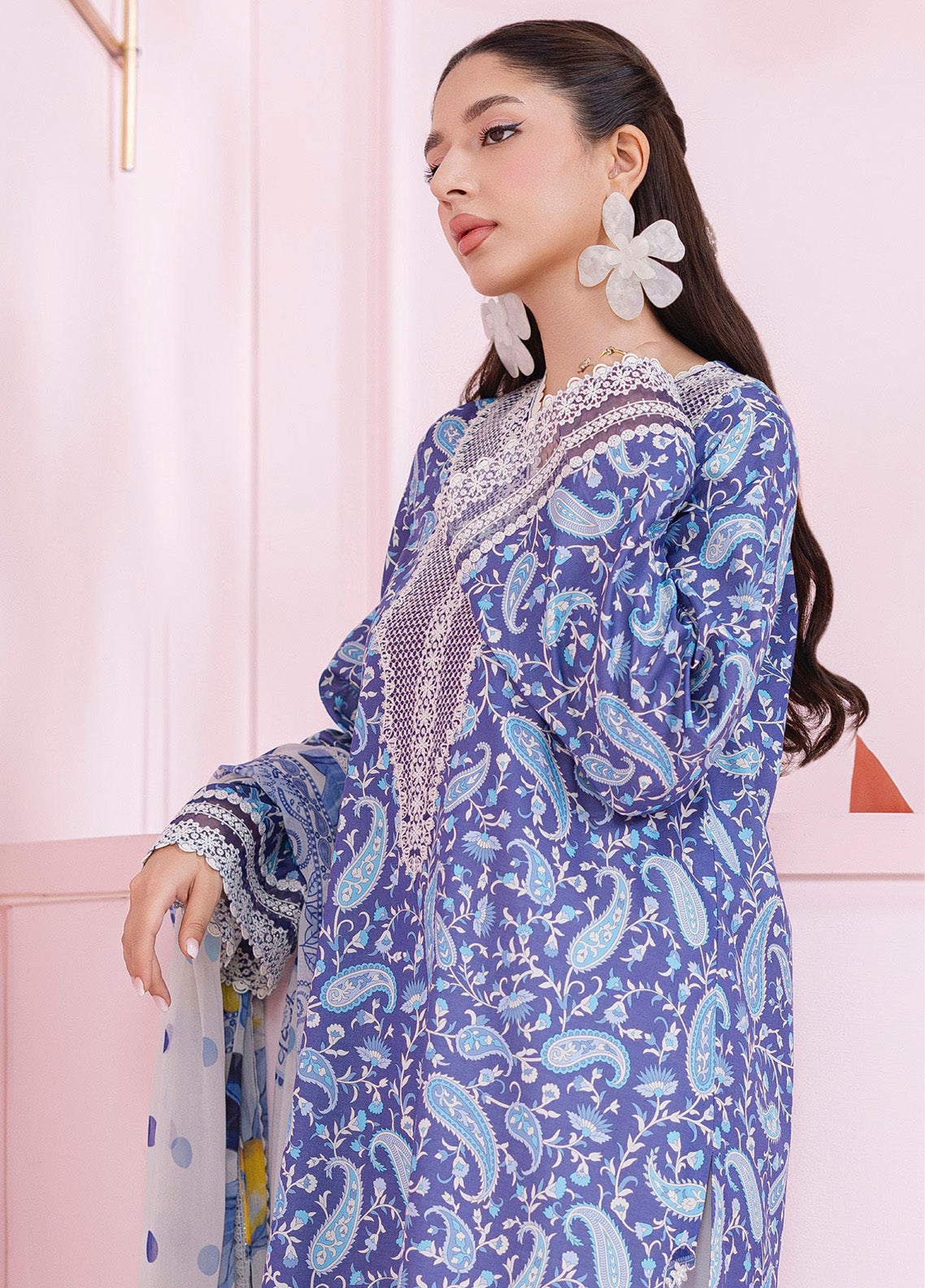 QPrints By Qalamkar Embroidered Lawn 3 Piece Unstitched Suit QLM25QP D-EM-10A RILEY QPrints By Qalamkar Embroidered Lawn 3 Piece Unstitched Suit QLM25QP D-EM-10A RILEY