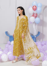 QPrints By Qalamkar Embroidered Lawn 3 Piece Unstitched Suit QLM25QP D-EM-10B ADELE