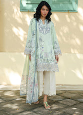 QPrints By Qalamkar Embroidered Lawn 3 Piece Unstitched Suit QLM26QP D-AX-04-B ASHA