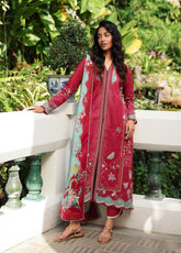 QPrints By Qalamkar Embroidered Lawn 3 Piece Unstitched Suit QLM26QP D-AX-05-A BRIE
