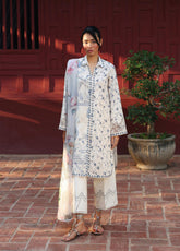 QPrints By Qalamkar Embroidered Lawn 3 Piece Unstitched Suit QLM26QP D-AX-08-A AERIN