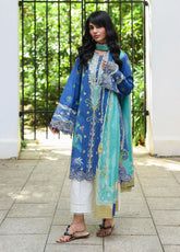 QPrints By Qalamkar Embroidered Lawn 3 Piece Unstitched Suit QLM26QP D-AX-10-B VIONA