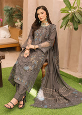 Queen By Schick Embroidered Lawn 3 Piece Unstitched Suit SDH25QEFL EC-03