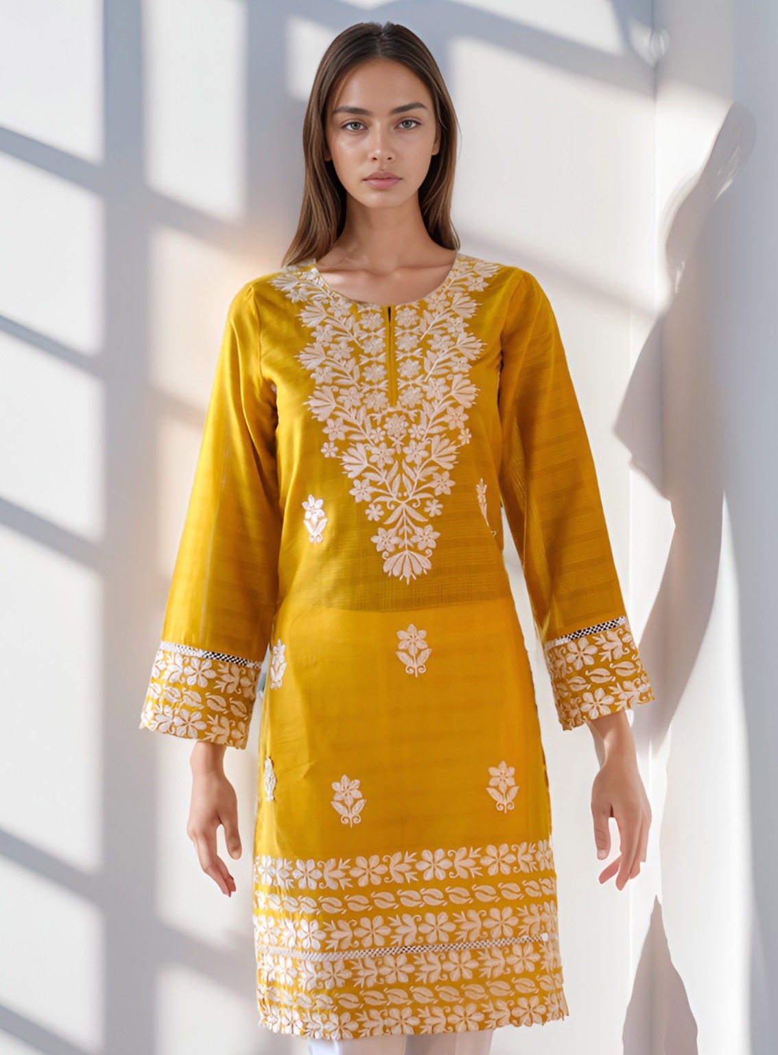 Raad Embroidered Lawn Stitched Kurti RD24EL D-02-MT Raad Embroidered Lawn Stitched Kurti RD24EL D-02-MT