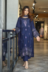 Raad Luxury Embroidered Raw Silk 3 Piece Stitched Suit RD25LEF RA24-678