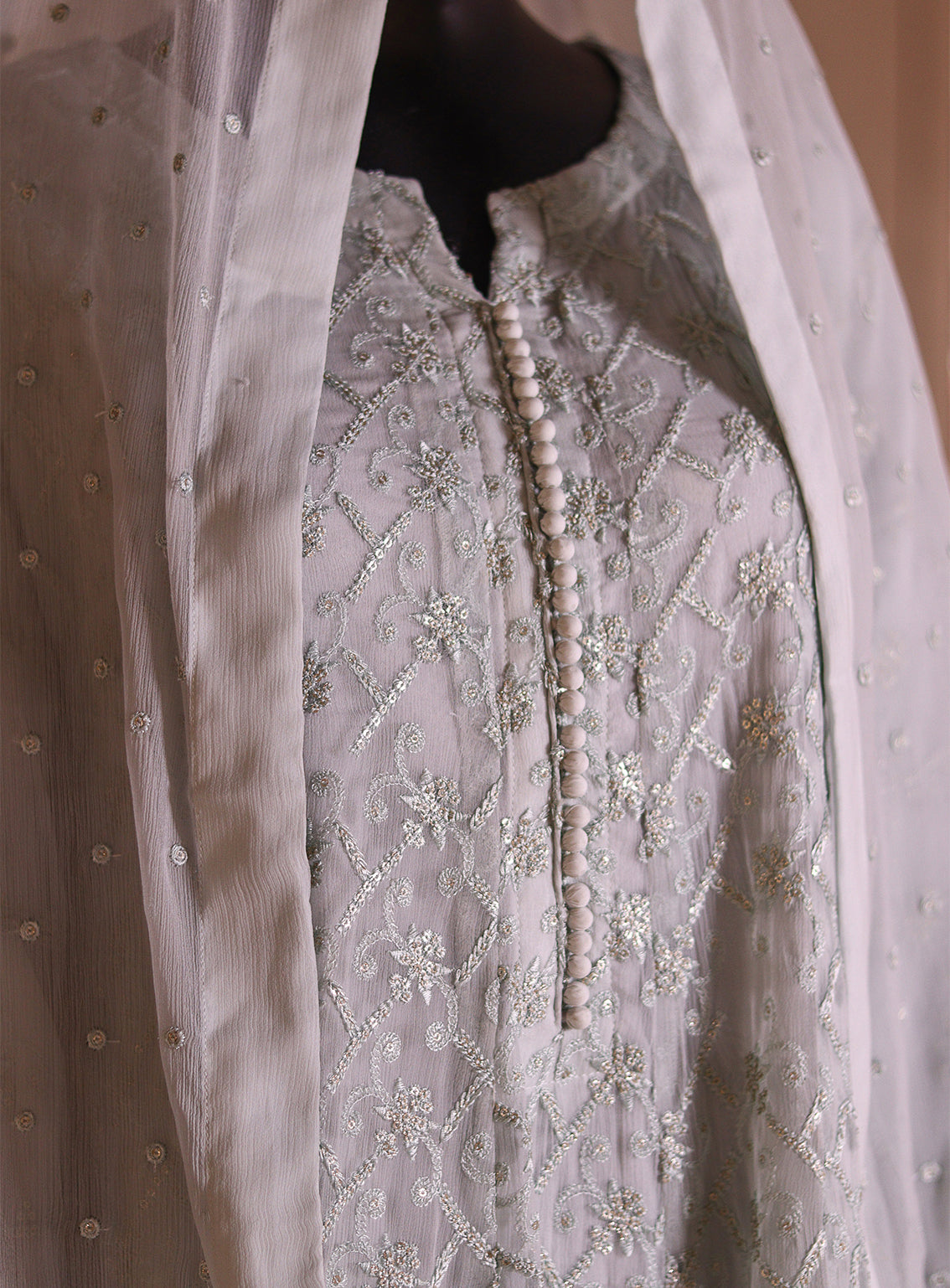 Raad Luxury Formal Embroidered Chiffon 3 Piece Stitched Suit RD26LF RA-16 FR NEELAM DASTAAN Raad Luxury Formal Embroidered Chiffon 3 Piece Stitched Suit RD26LF RA-16 FR NEELAM DASTAAN