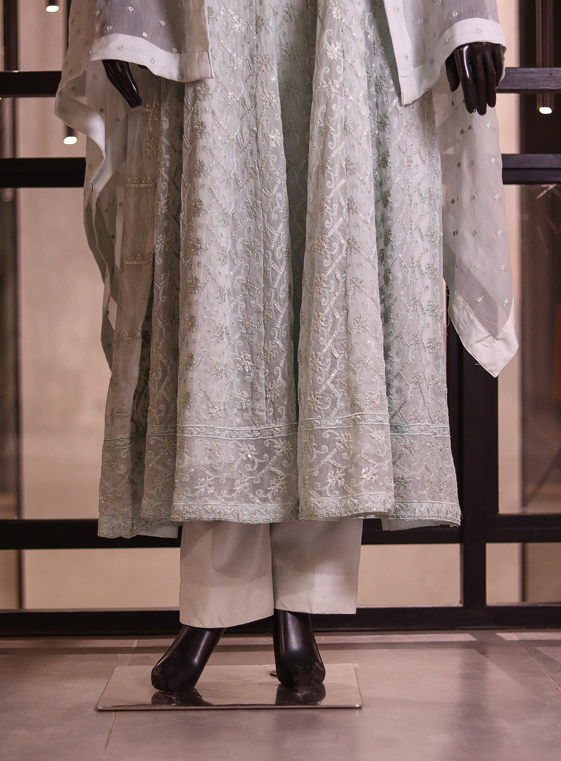 Raad Luxury Formal Embroidered Chiffon 3 Piece Stitched Suit RD26LF RA-16 FR NEELAM DASTAAN Raad Luxury Formal Embroidered Chiffon 3 Piece Stitched Suit RD26LF RA-16 FR NEELAM DASTAAN