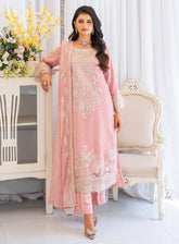 Raad Luxury Formal Embroidered Chiffon 3 Piece Stitched Suit RD26LF RA-32 LC AYLAAN