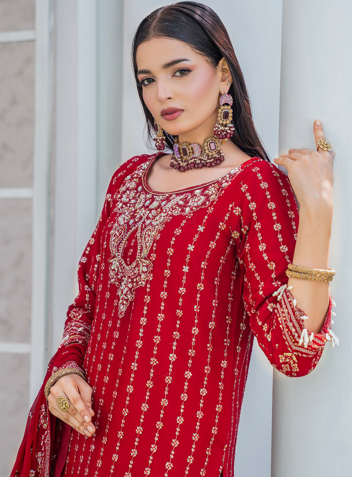 Raad Luxury Formal Embroidered Chiffon 3 Piece Stitched Suit RD26LF RA-38 MN DASTAAN-E-NOOR Raad Luxury Formal Embroidered Chiffon 3 Piece Stitched Suit RD26LF RA-38 MN DASTAAN-E-NOOR