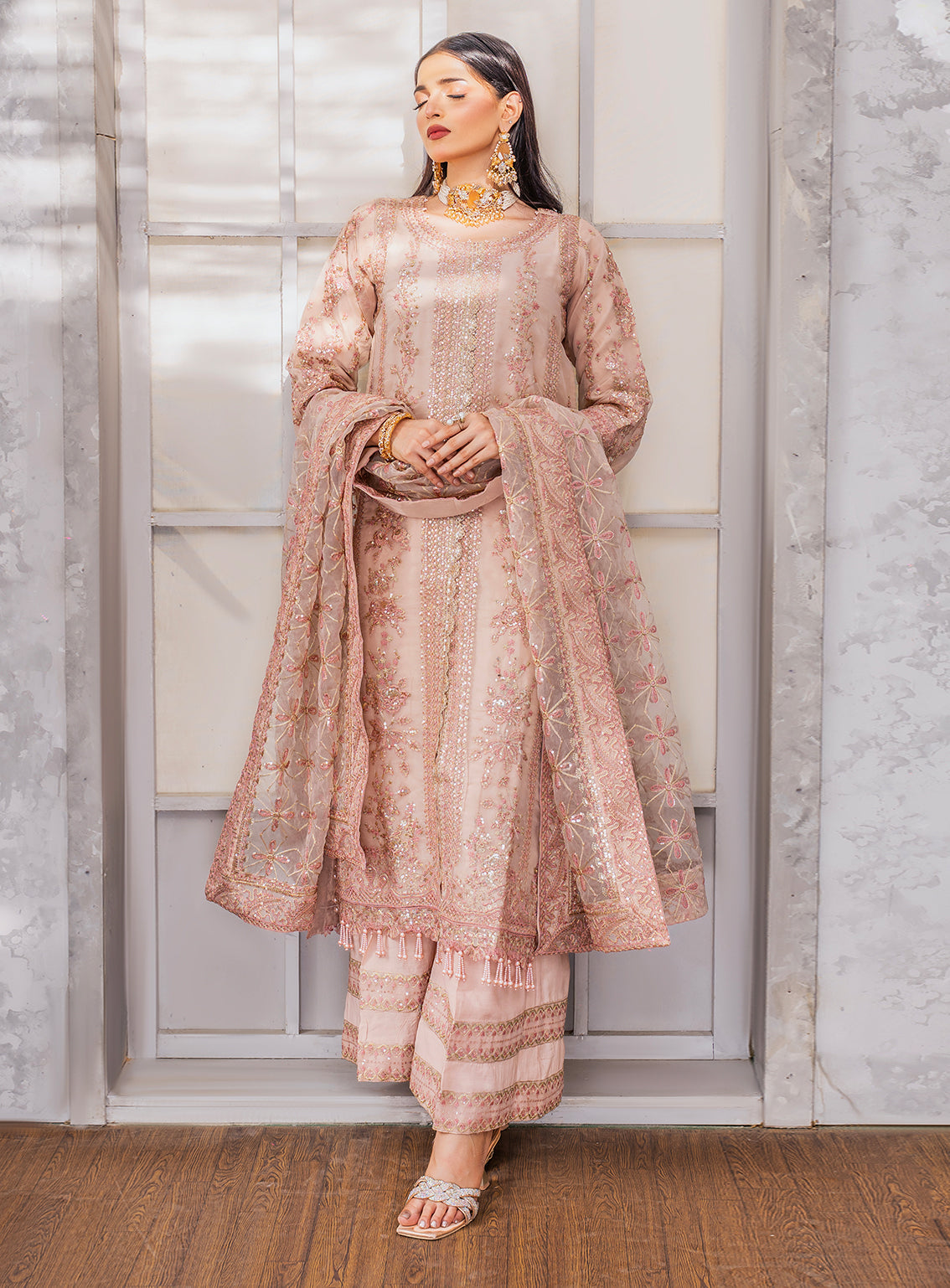 Raad Luxury Formal Embroidered Organza 3 Piece Stitched Suit RD26LF RA-06 LC SHAHKAAR Raad Luxury Formal Embroidered Organza 3 Piece Stitched Suit RD26LF RA-06 LC SHAHKAAR