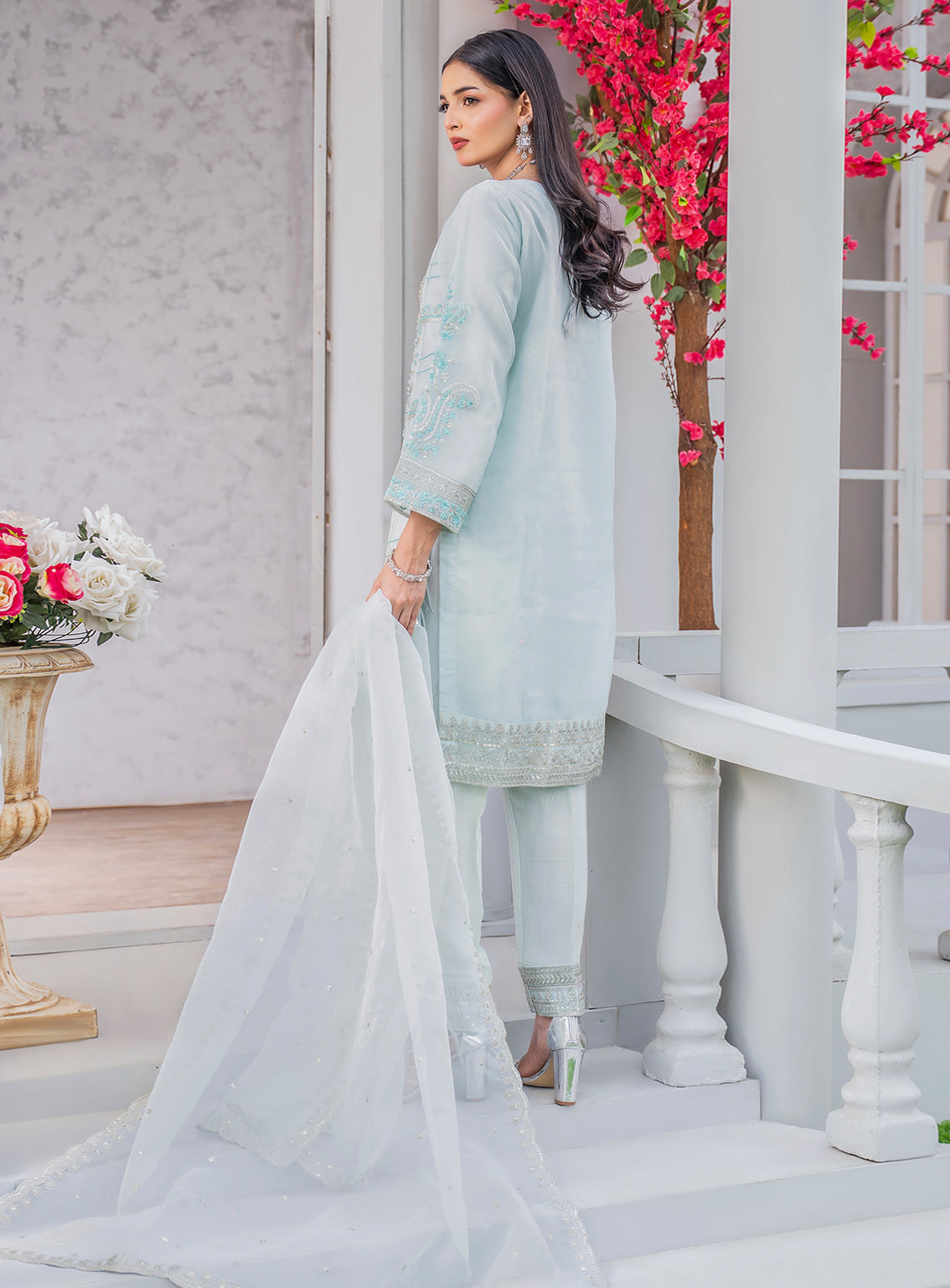 Raad Luxury Formal Embroidered Organza 3 Piece Stitched Suit RD26LF RA-33 IGR MEHKA SITARAH Raad Luxury Formal Embroidered Organza 3 Piece Stitched Suit RD26LF RA-33 IGR MEHKA SITARAH