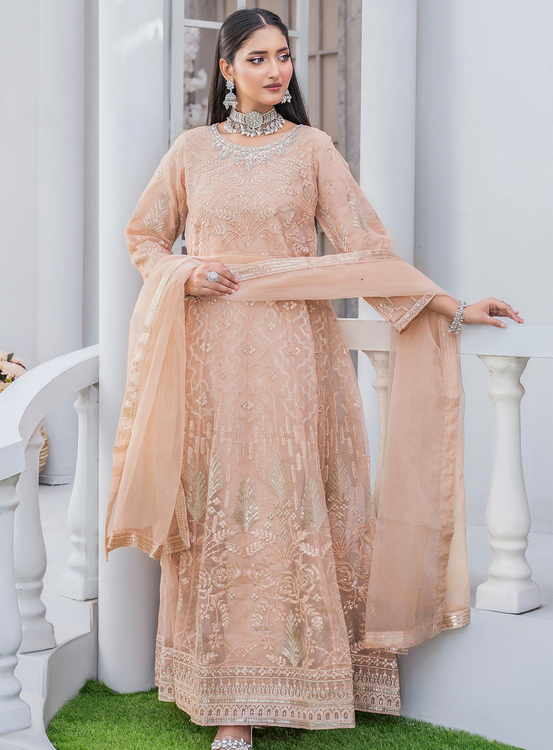 Raad Luxury Formal Embroidered Organza 3 Piece Stitched Suit RD26LF RA-39 TPK MEHARE DASTAAN Raad Luxury Formal Embroidered Organza 3 Piece Stitched Suit RD26LF RA-39 TPK MEHARE DASTAAN