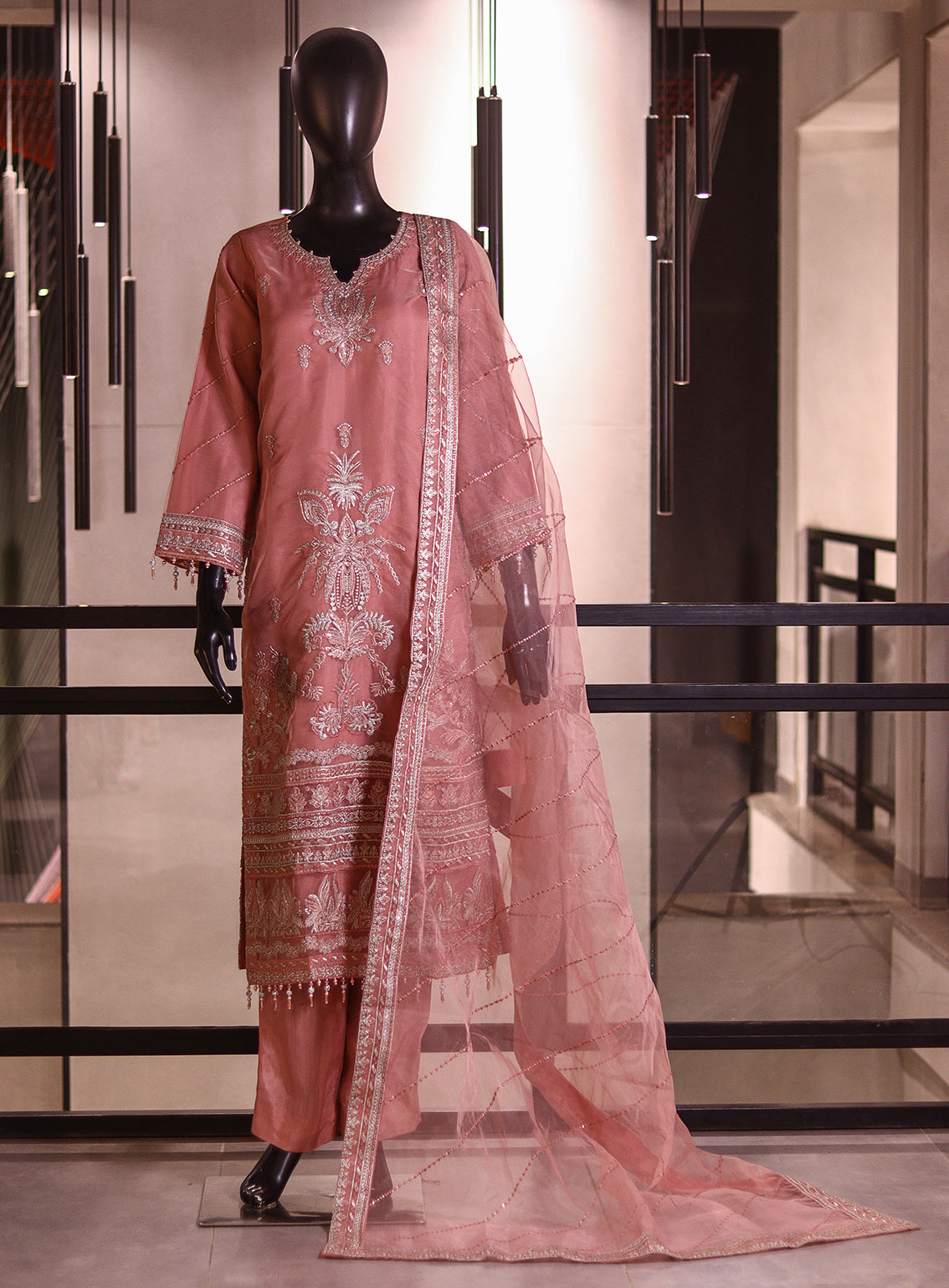 Raad Luxury Formal Embroidered Organza 3 Piece Stitched Suit RD26LF RA-45 RPK Raad Luxury Formal Embroidered Organza 3 Piece Stitched Suit RD26LF RA-45 RPK