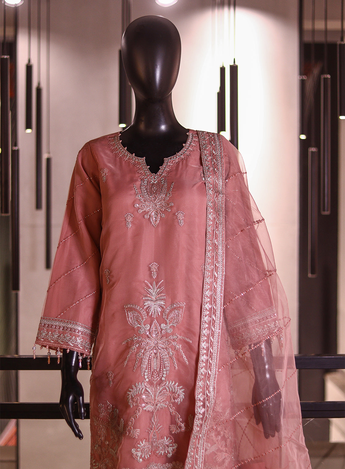 Raad Luxury Formal Embroidered Organza 3 Piece Stitched Suit RD26LF RA-45 RPK Raad Luxury Formal Embroidered Organza 3 Piece Stitched Suit RD26LF RA-45 RPK