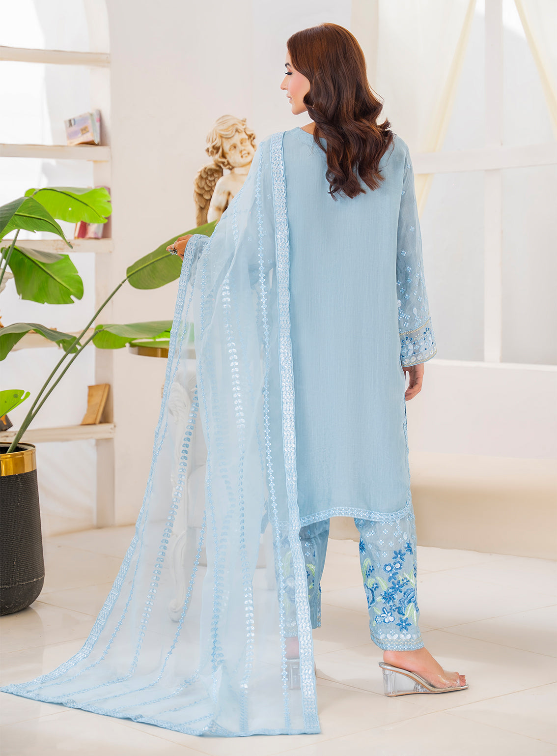 Raad Luxury Formal Embroidered Raw Silk 3 Piece Stitched Suit RD26LF RA-15 GY SAHIBA Raad Luxury Formal Embroidered Raw Silk 3 Piece Stitched Suit RD26LF RA-15 GY SAHIBA