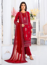 Raad Luxury Formal Embroidered Raw Silk 3 Piece Stitched Suit RD26LF RA-18 MN ZAROON