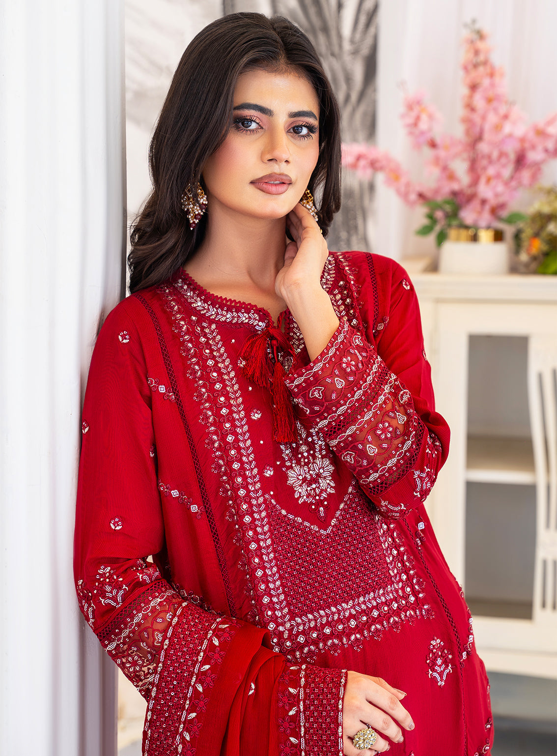 Raad Luxury Formal Embroidered Raw Silk 3 Piece Stitched Suit RD26LF RA-18 MN ZAROON Raad Luxury Formal Embroidered Raw Silk 3 Piece Stitched Suit RD26LF RA-18 MN ZAROON