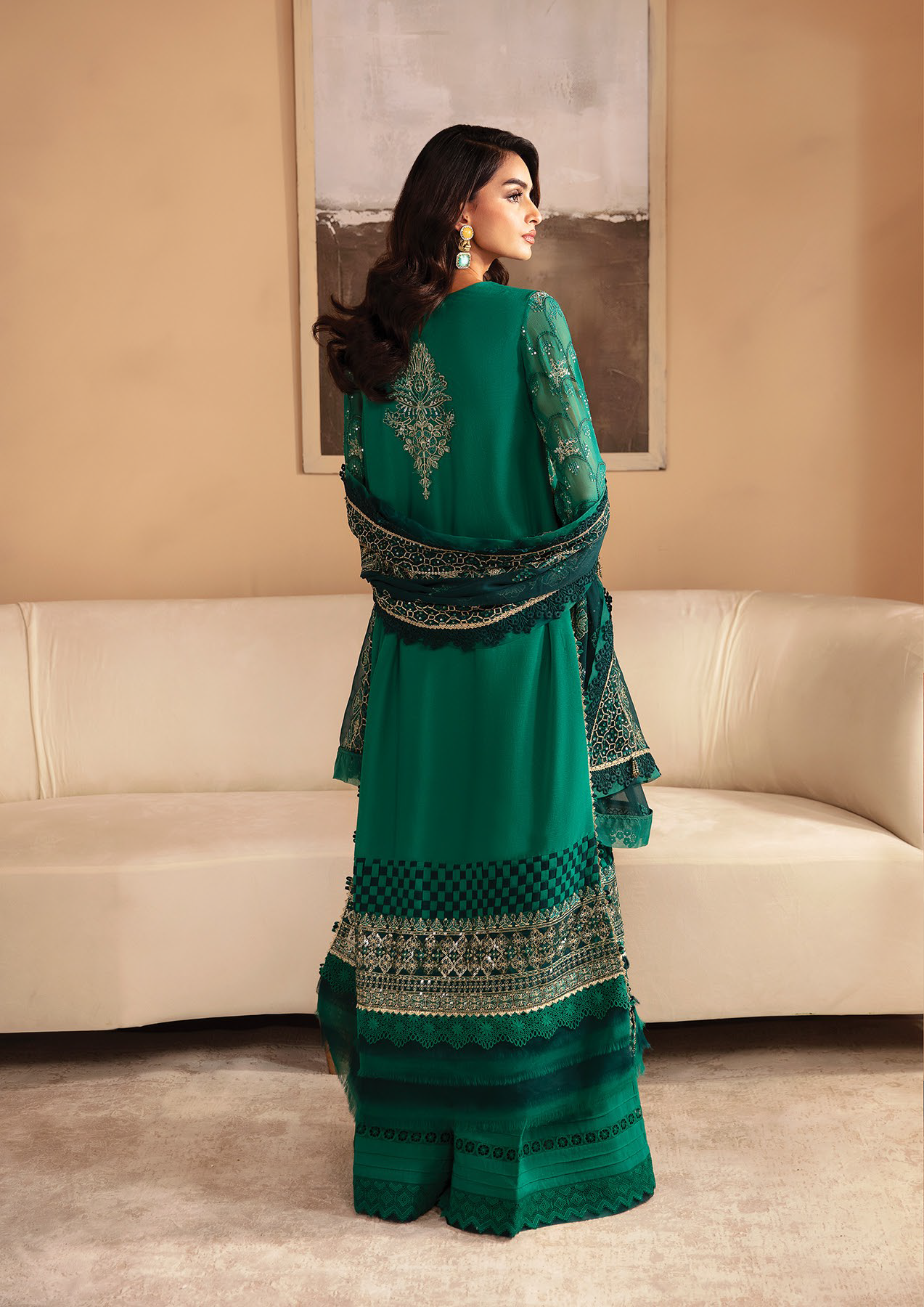 Raahi By Xenia Embroidered Chiffon 3 Piece Unstitched Suit ZE24R D-03 MIRAI Raahi By Xenia Embroidered Chiffon 3 Piece Unstitched Suit ZE24R D-03 MIRAI