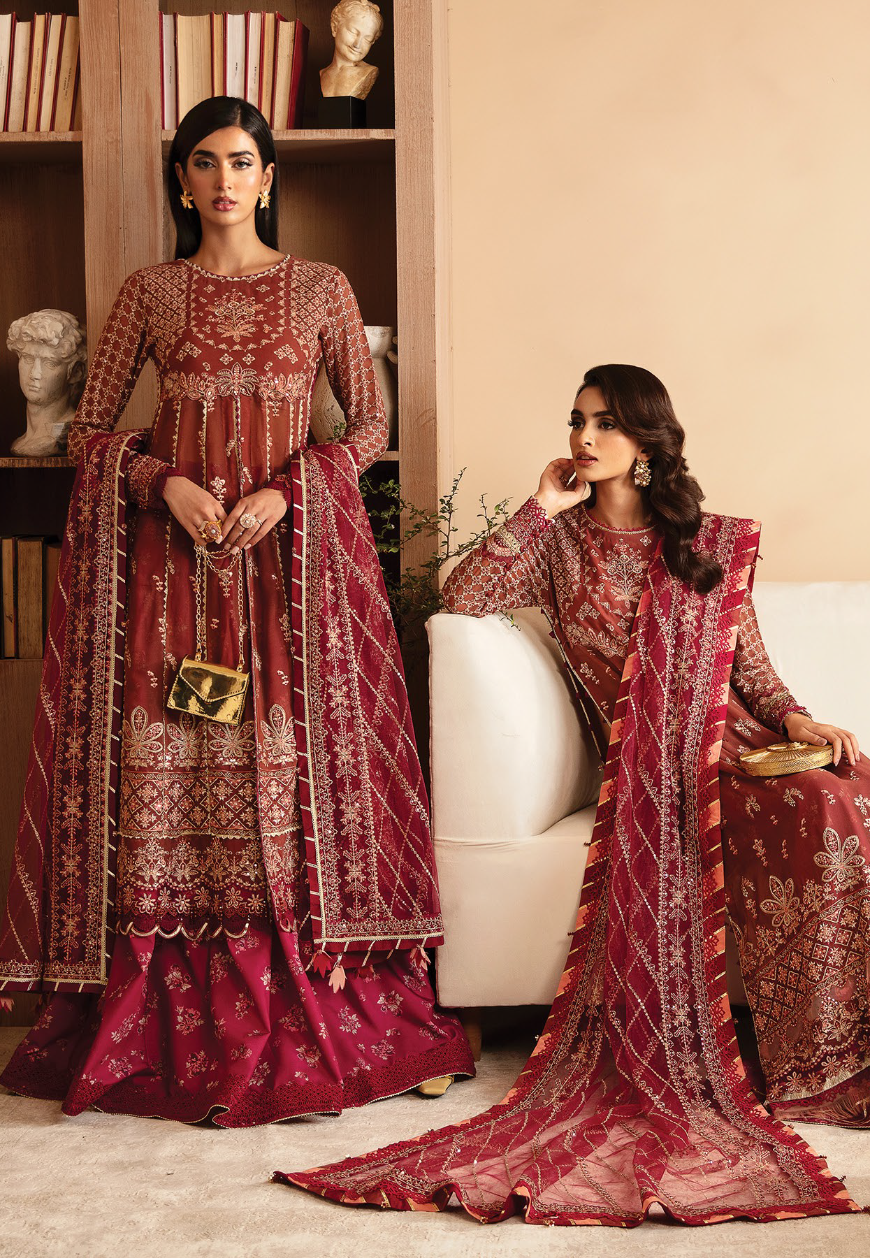 Raahi By Xenia Embroidered Chiffon 3 Piece Unstitched Suit ZE24R D-05 ISHMA Raahi By Xenia Embroidered Chiffon 3 Piece Unstitched Suit ZE24R D-05 ISHMA