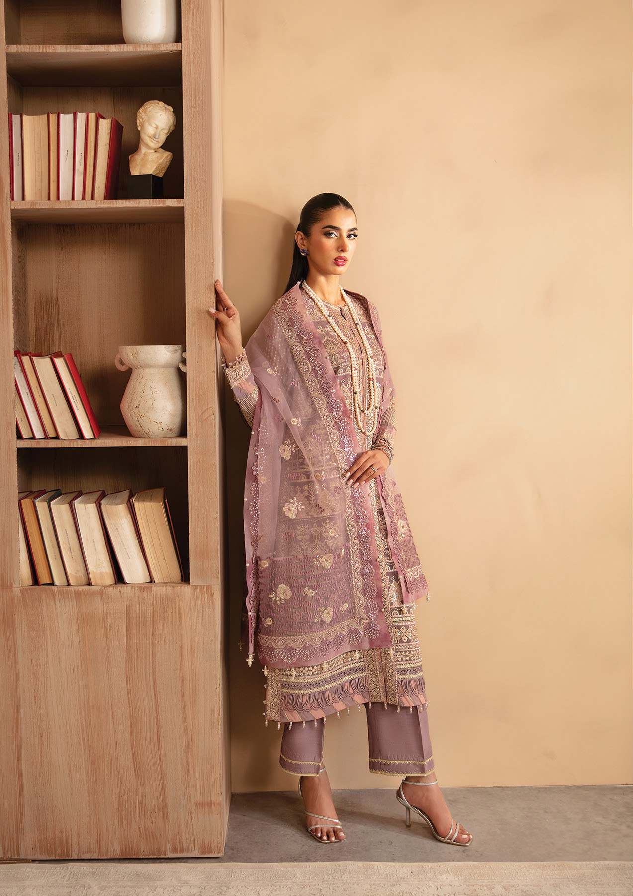 Raahi By Xenia Embroidered Chiffon 3 Piece Unstitched Suit ZE24R D-06 AVASA Raahi By Xenia Embroidered Chiffon 3 Piece Unstitched Suit ZE24R D-06 AVASA