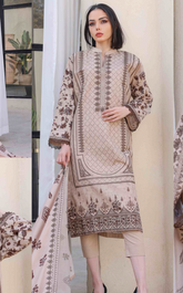 Radisson By Rashid Textile Embroidered Khaddar 3 Piece Unstitched Suit RT24R D-8358