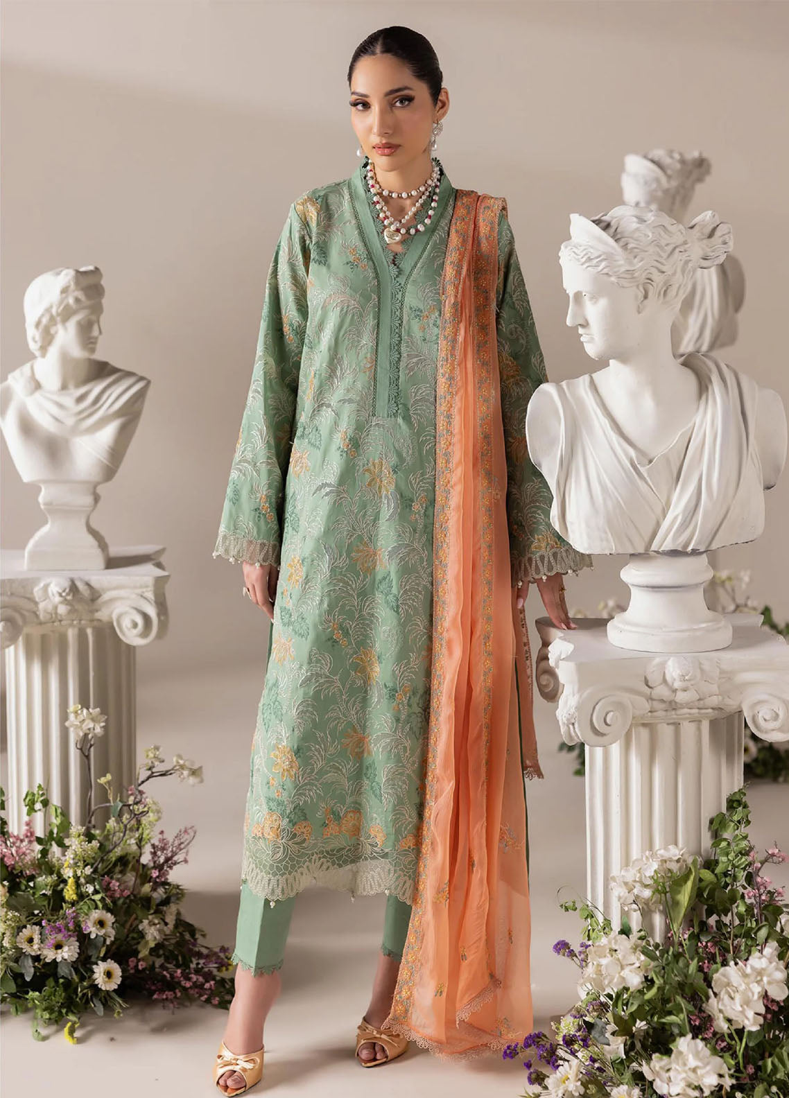 Rajbari Exclusive Embroidered Lawn 3 Piece Unstitched Suit RB26EE D-06 Rajbari Exclusive Embroidered Lawn 3 Piece Unstitched Suit RB26EE D-06