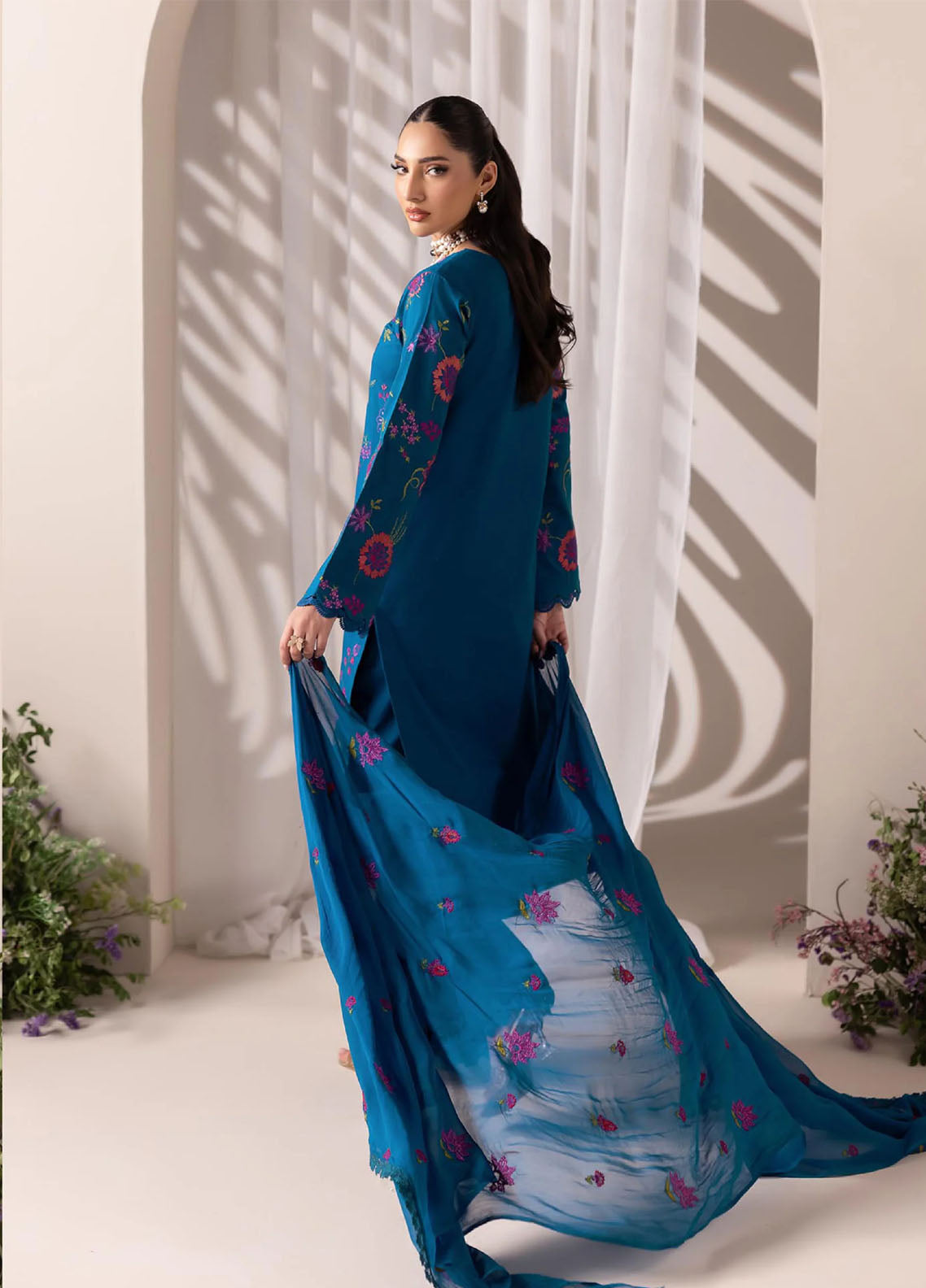 Rajbari Exclusive Embroidered Lawn 3 Piece Unstitched Suit RB26EE D-11 Rajbari Exclusive Embroidered Lawn 3 Piece Unstitched Suit RB26EE D-11