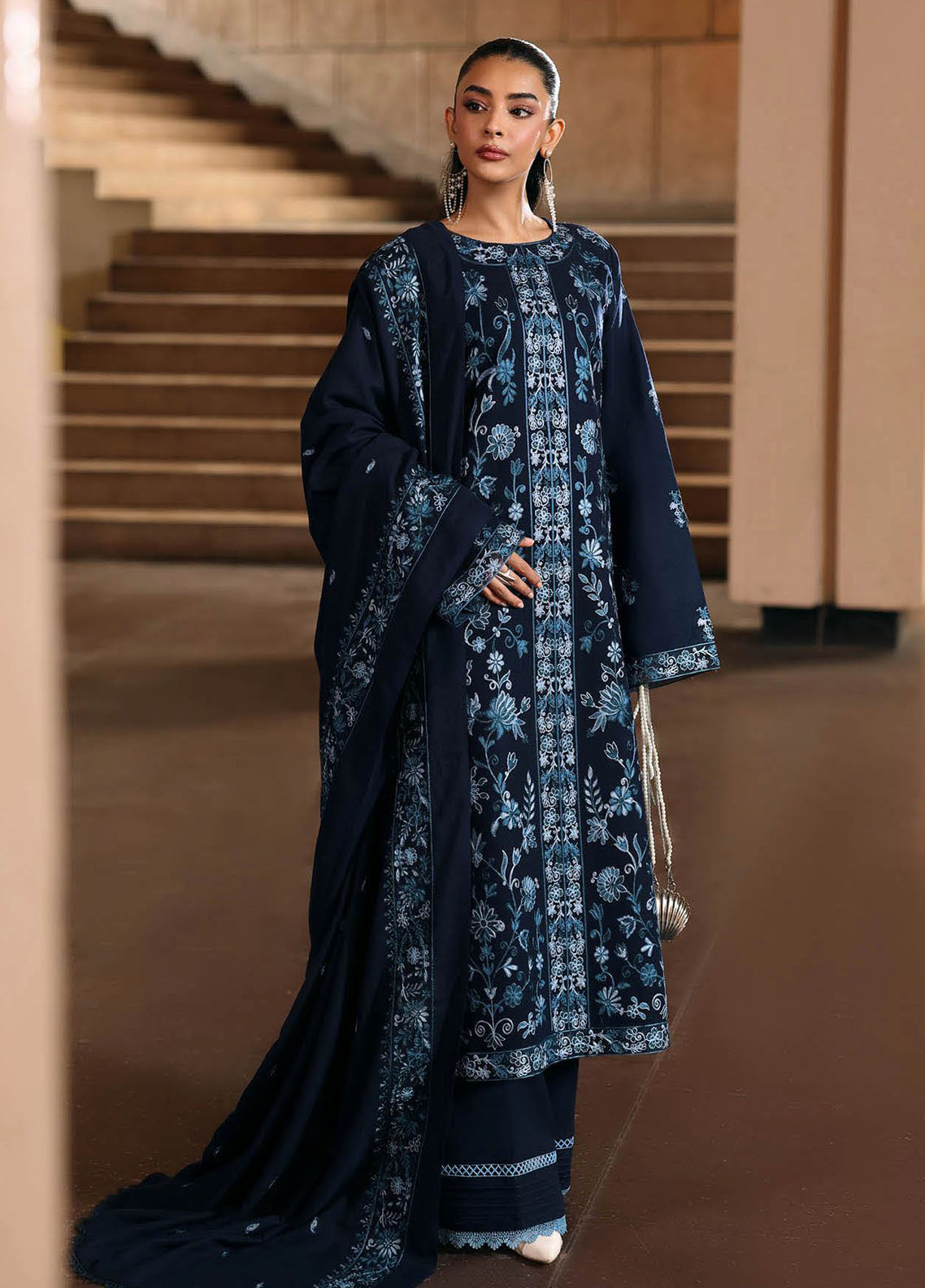 Rajbari Premium Embroidered Peach Leather 3 Piece Unstitched Suit RB25PWSE D-06 Rajbari Premium Embroidered Peach Leather 3 Piece Unstitched Suit RB25PWSE D-06