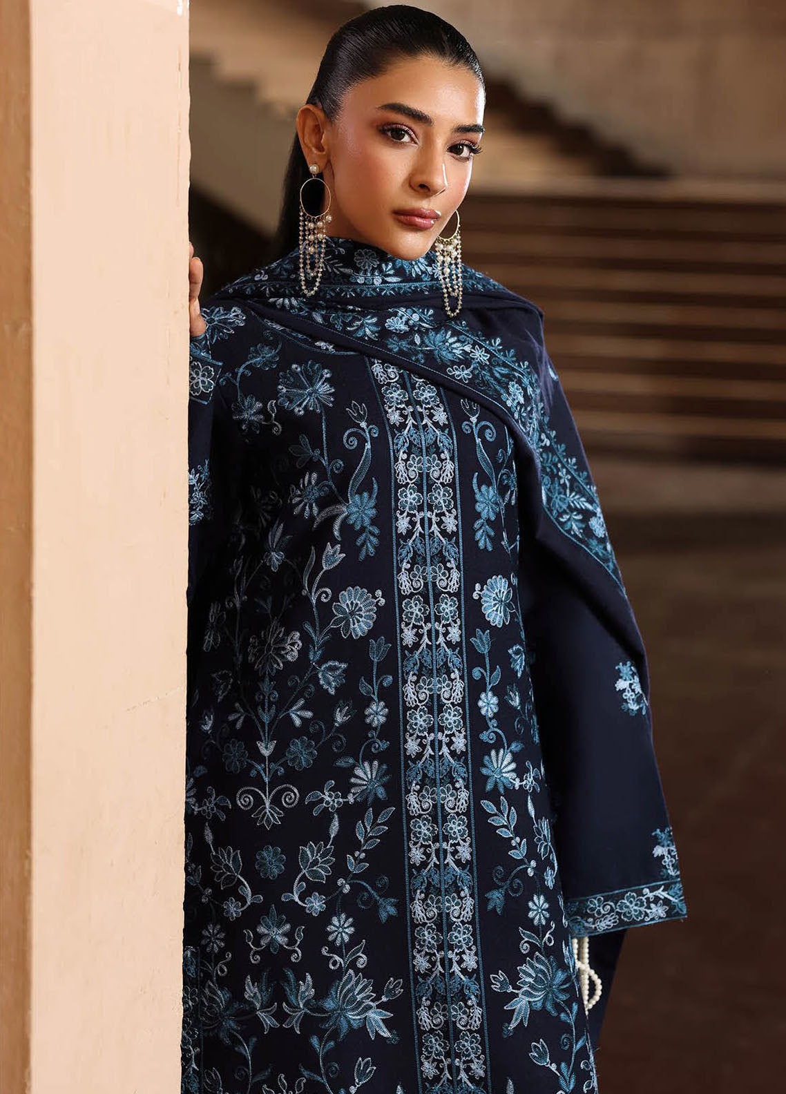 Rajbari Premium Embroidered Peach Leather 3 Piece Unstitched Suit RB25PWSE D-06 Rajbari Premium Embroidered Peach Leather 3 Piece Unstitched Suit RB25PWSE D-06