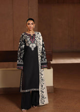 Rajbari Premium Embroidered Peach Leather 3 Piece Unstitched Suit RB25PWSE D-12