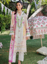 RajBari Printkari Exclusive Embroidered Lawn 3 Piece Unstitched Suit RBU24P EEL-4A