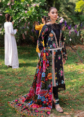 RajBari Schiffli Printkari Embroidered Lawn 3 Piece Unstitched Suit RB25S SPE-03