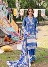 RajBari Schiffli Printkari Embroidered Lawn 3 Piece Unstitched Suit RB25S SPE-06