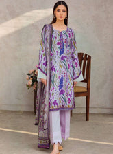 Rang By Motifz Digital Printed Lawn 3 Piece Unstitched Suit MT24D 4601 FAHA