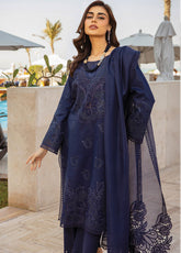Rang Rasiya Premium Embroidered Lawn 3 Piece Unstitched Suit RR25PS D-RR-02 ZARA