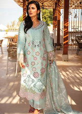 Rang Rasiya Premium Embroidered Lawn 3 Piece Unstitched Suit RR25PS D-RR-09 MAHSA