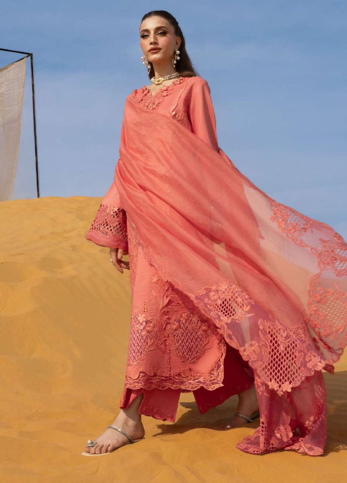 Rang Rasiya Premium Embroidered Lawn 3 Piece Unstitched Suit RR26P D-ELNAZ Rang Rasiya Premium Embroidered Lawn 3 Piece Unstitched Suit RR26P D-ELNAZ