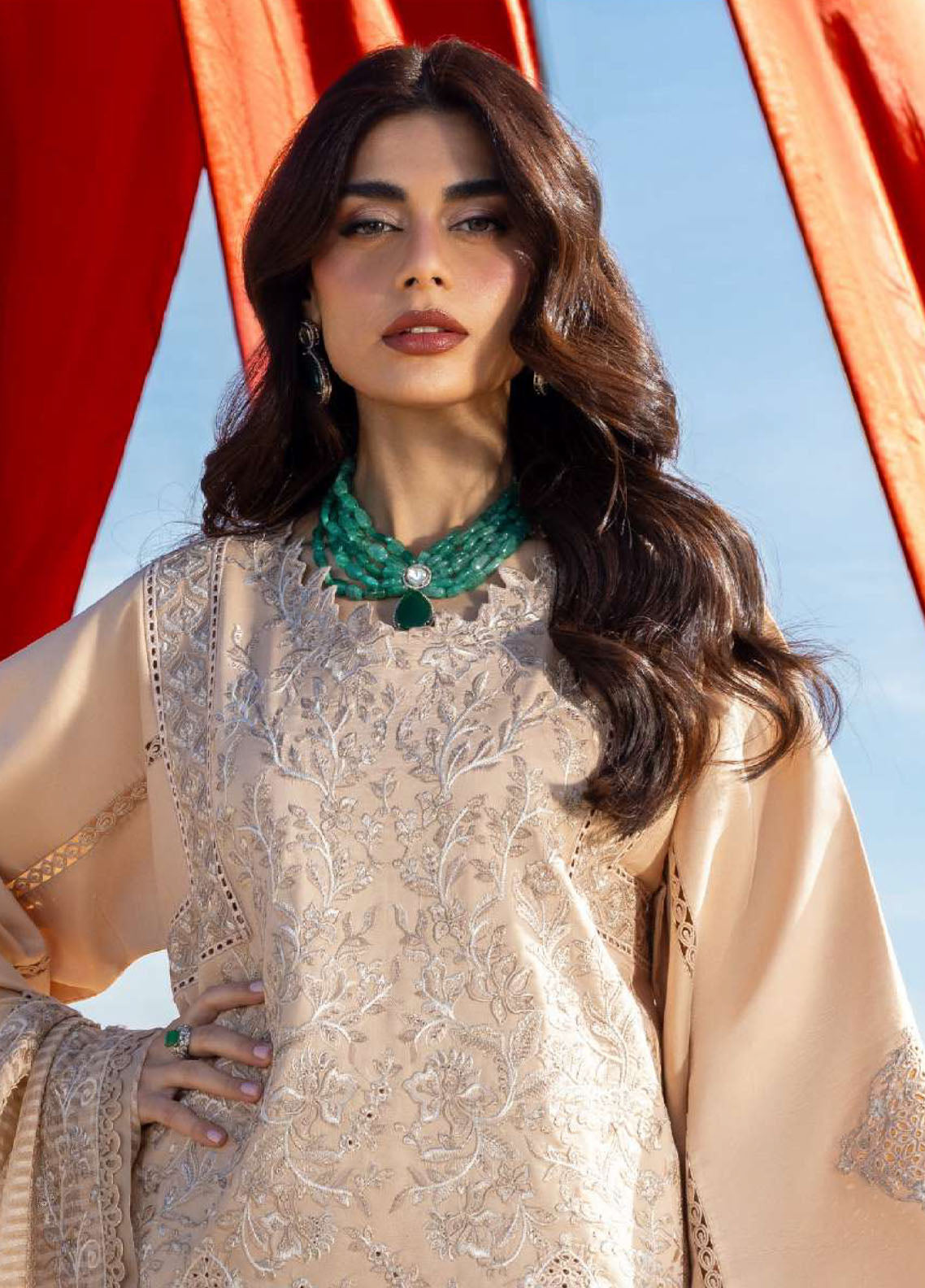Rang Rasiya Premium Embroidered Lawn 3 Piece Unstitched Suit RR26P D-MAYEL Rang Rasiya Premium Embroidered Lawn 3 Piece Unstitched Suit RR26P D-MAYEL