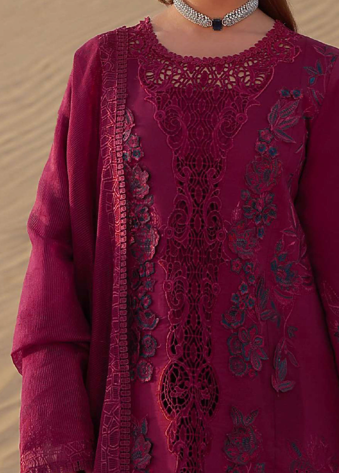 Rang Rasiya Premium Embroidered Lawn 3 Piece Unstitched Suit RR26P D-ZARA Rang Rasiya Premium Embroidered Lawn 3 Piece Unstitched Suit RR26P D-ZARA