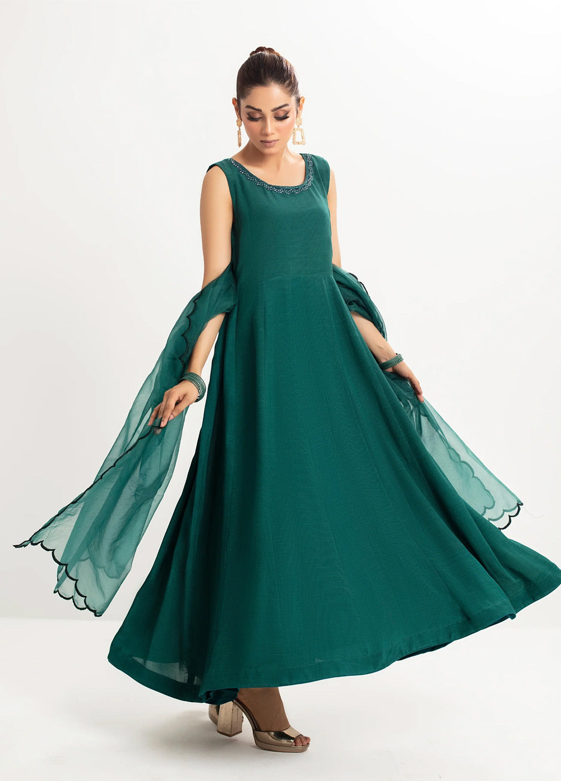 Rangeen Festive Luxe Printed Raw Silk 2 Piece Stitched Suit RN25FL-2P D-JADE Rangeen Festive Luxe Printed Raw Silk 2 Piece Stitched Suit RN25FL-2P D-JADE