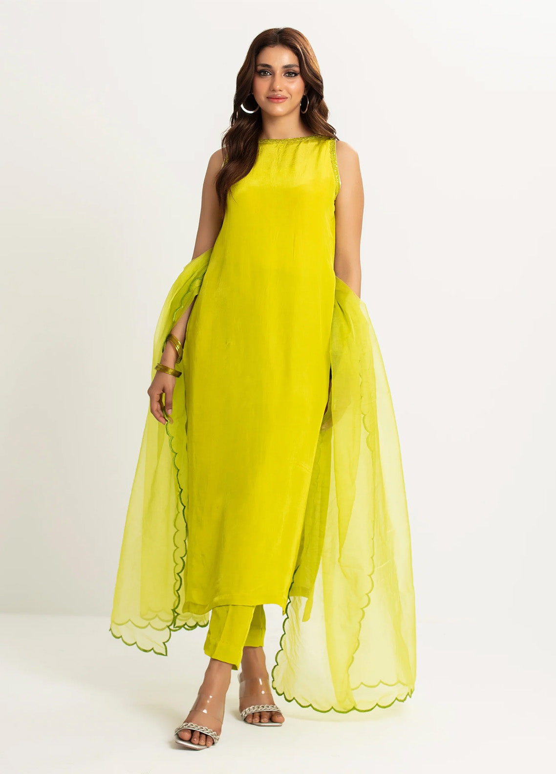 Rangeen Festive Luxe Printed Raw Silk 3 Piece Stitched Suit RN25FL-3P D-LIME Rangeen Festive Luxe Printed Raw Silk 3 Piece Stitched Suit RN25FL-3P D-LIME