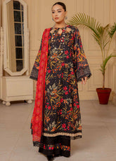 Rangkari By Noorjahan Embroidered Lawn 3 Piece Unstitched Suit NJ25R FLL-01