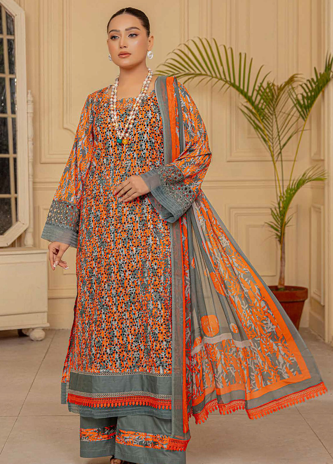 Rangkari By Noorjahan Embroidered Lawn 3 Piece Unstitched Suit NJ25R FLL-03 Rangkari By Noorjahan Embroidered Lawn 3 Piece Unstitched Suit NJ25R FLL-03