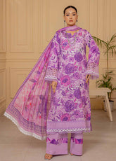 Rangkari By Noorjahan Embroidered Lawn 3 Piece Unstitched Suit NJ25R FLL-04