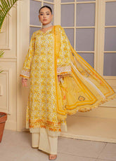 Rangkari By Noorjahan Embroidered Lawn 3 Piece Unstitched Suit NJ25R FLL-06