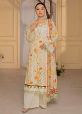 Rangkari By Noorjahan Embroidered Lawn 3 Piece Unstitched Suit NJ25R FLL-07