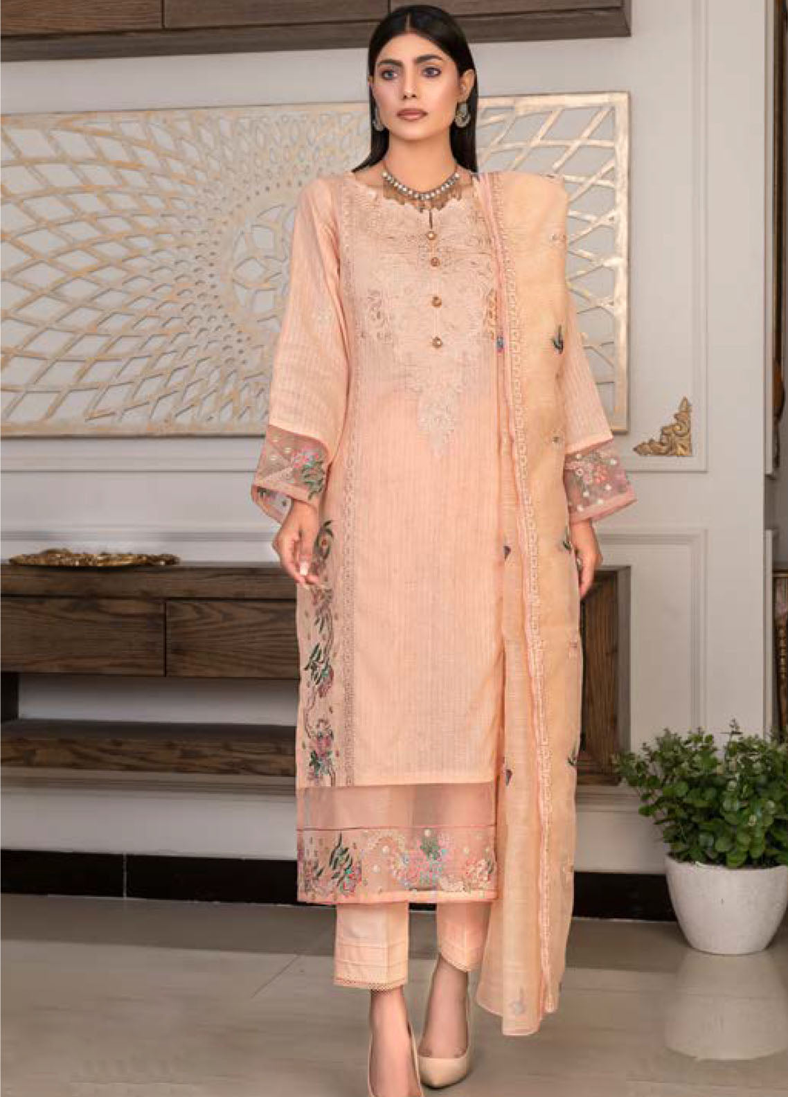 Rashq-E-Qamar By Noorjahan Eid Embroidered Lawn Dupatta 3 Piece Unstitched Suit NJ24RQEEL D-01 Rashq-E-Qamar By Noorjahan Eid Embroidered Lawn Dupatta 3 Piece Unstitched Suit NJ24RQEEL D-01